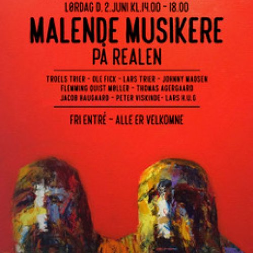 Malende musikere på realen